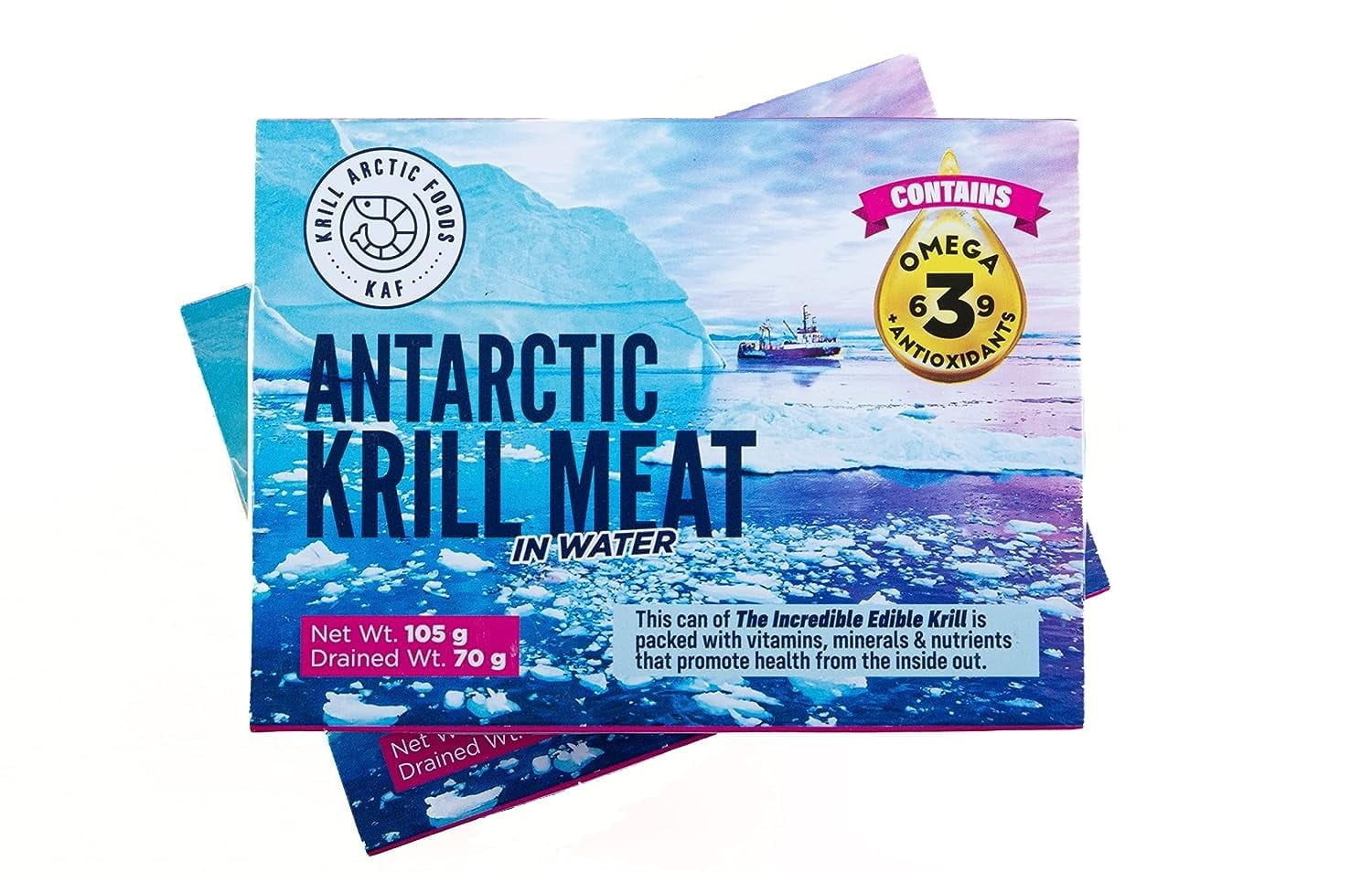 Krill Arctic Foods Antarctic Krill Meat 2Pack of Deluxe Krill Meat