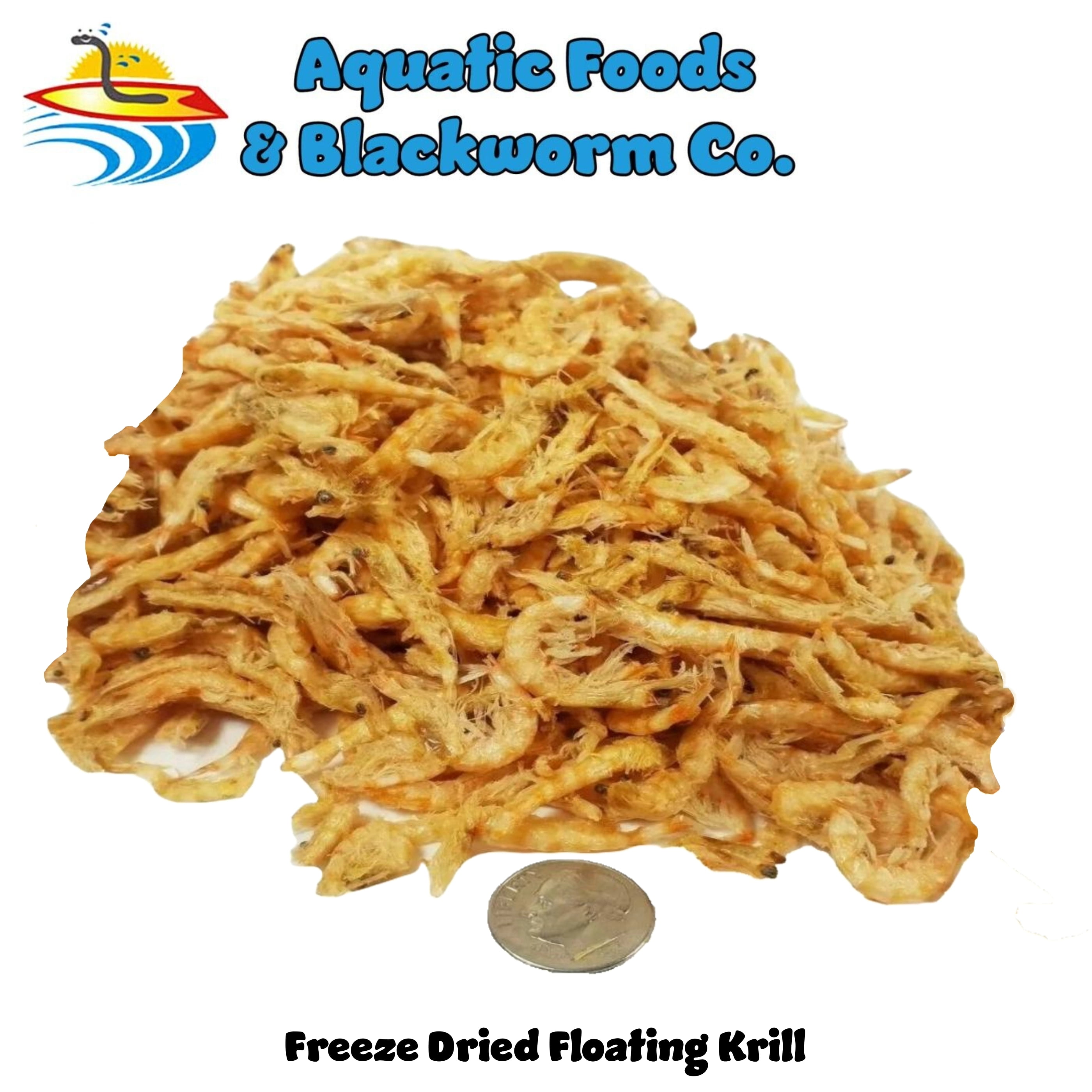 Krill, Freeze Dried Krill for ALL Fish, Koi, Turtles and more...1/4-lb