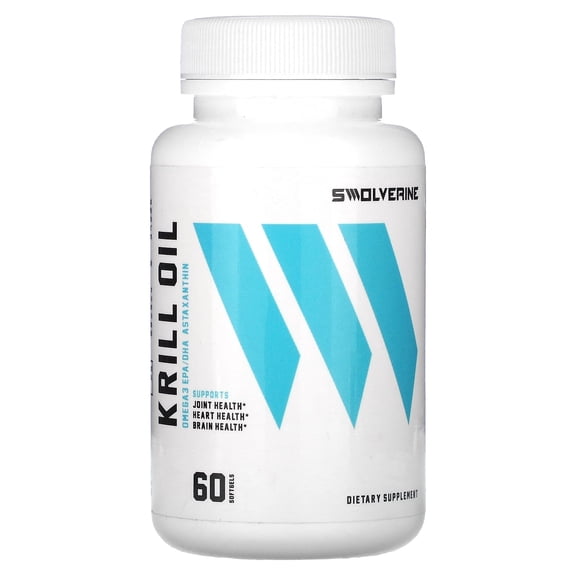 Krill Oil with Astaxanthin Omega 3 EPA/DHA Softgels, Vanilla Flavor, 60 Count