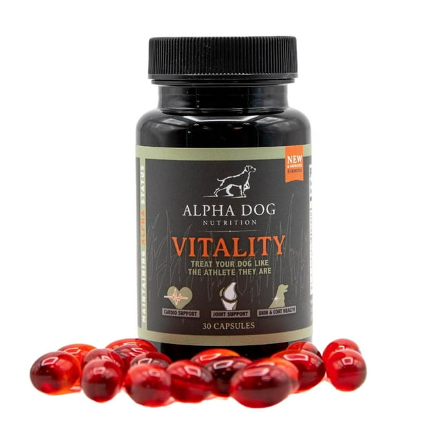 Krill Oil for Dogs Vitality by Alpha Dog Nutrition Reduces Dog