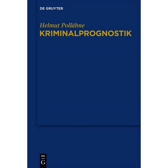 Kriminalprognostik, (Hardcover)