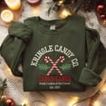 thumbnail image 1 of Kringle Candy Co Embroidered Sweatshirt, Vintage Holiday Sweatshirt, Christmas Candy Cane Shirt, Family Christmas Tee, Christmas Sweatshirt, 1 of 5