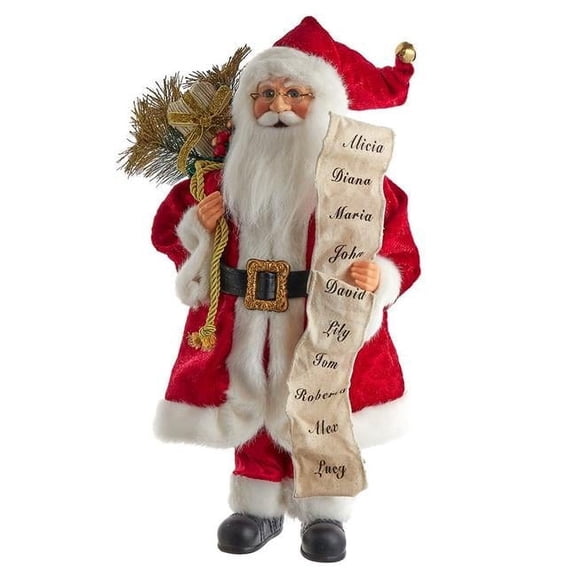 Kringle Klaus KK0138 17.25 in. Kringle Klaus Tradition Santa with List