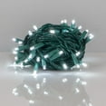 thumbnail image 1 of Kringle Traditions 5mm LED Cool White Christmas Lights, Mini LED String Lights; 50 Lights, Green Wire, 25ft (Balled Set), 1 of 9