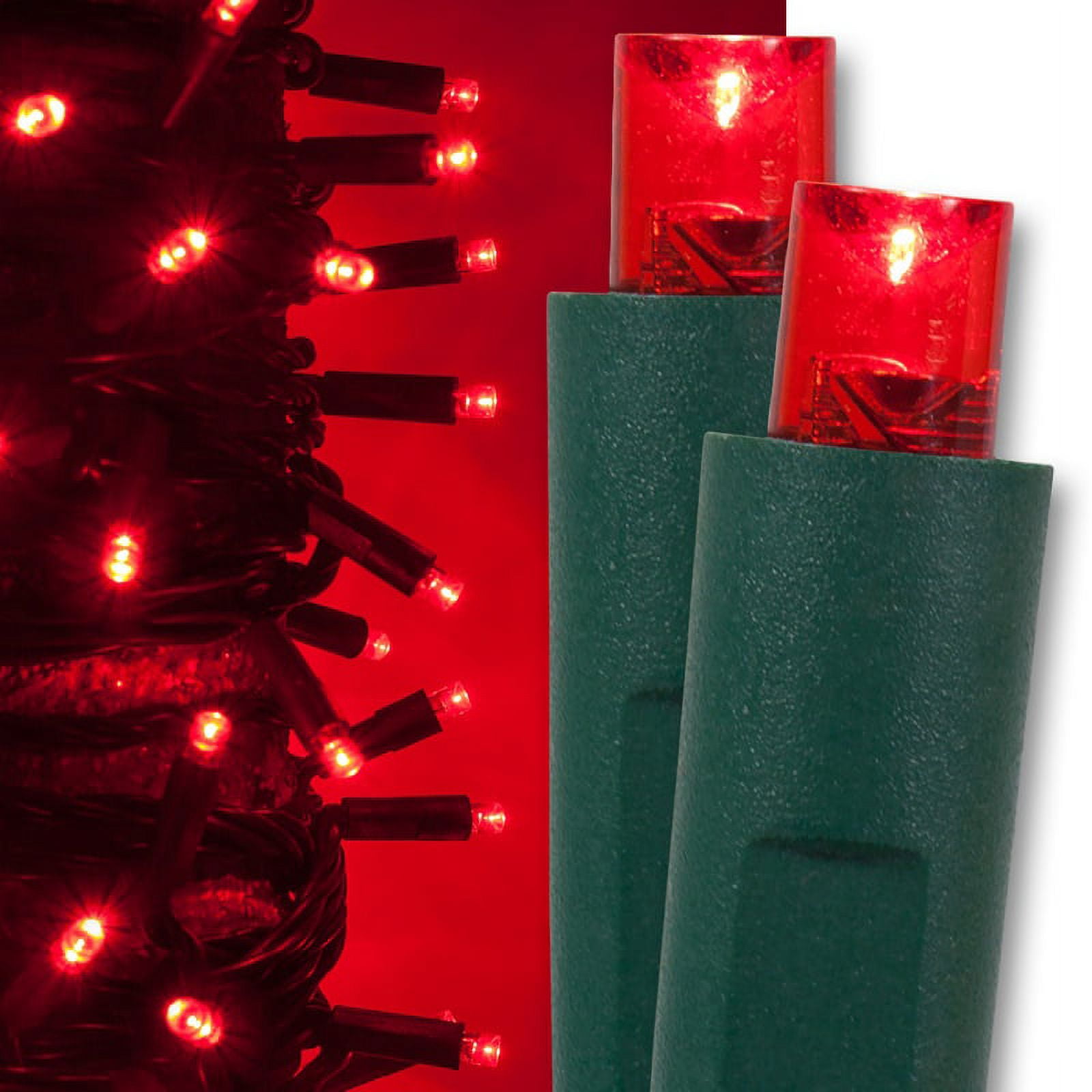 50-light 5mm Multicolor LED Christmas Lights, 6 Spacing Green Wire –  Christmas Light Source