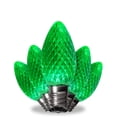 thumbnail image 1 of Kringle Traditions LED Christmas Light Bulbs, LED Bulbs Christmas LED Light Replacement Bulbs, Pack of 25, Dimmable SMD Shatter Resistant (Green, C7 Bulbs / E12 Base), 1 of 6