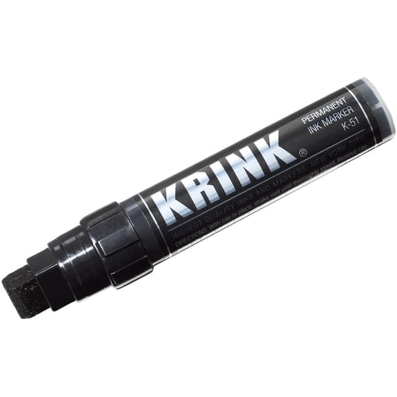 Krink K-51 Permanent Marker, Black, Fade and Water Resistant