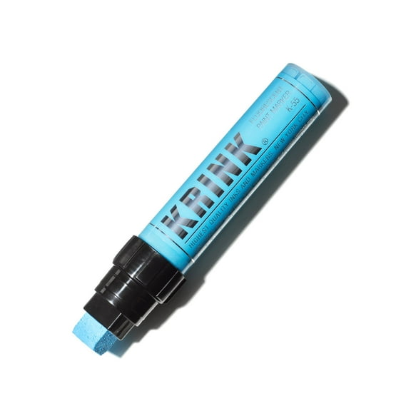 Krink K-55 Fluorescent Water Based Paint Marker, Fluorescent Blue