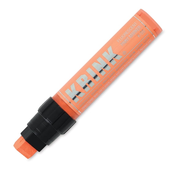 Krink K-55 Fluorescent Water Based Paint Marker, Fluorescent Orange