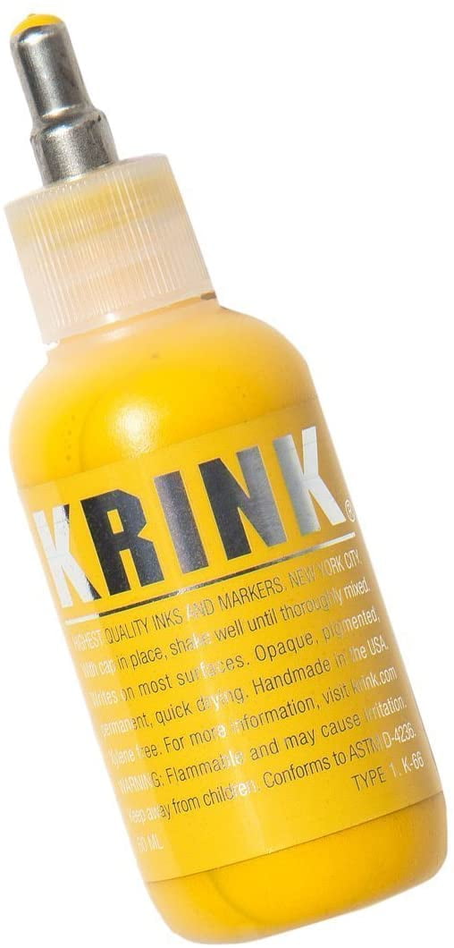 Krink K-66 Steel Tip Paint Marker, Yellow