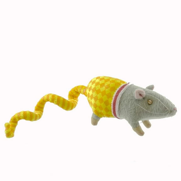 Enesco 2.00In Rat With Wire Tail, Plush & Fabric, Halloween Rodent 85509