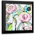 thumbnail image 1 of Krinlox 12x12 Black Modern Framed Museum Art Print Titled - Blooming Summer, 1 of 5