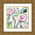 thumbnail image 1 of Krinlox 12x12 Gold Ornate Wood Framed with Double Matting Museum Art Print Titled - Blooming Summer, 1 of 4