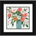 thumbnail image 1 of Krinlox 20x20 Black Ornate Wood Framed with Double Matting Museum Art Print Titled - A Burst Of Pink Joy, 1 of 4