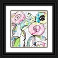 thumbnail image 1 of Krinlox 26x26 Black Ornate Wood Framed with Double Matting Museum Art Print Titled - Blooming Summer, 1 of 4