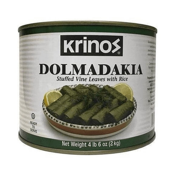Krinos Dolmadakia Stuffed Vine Leaves with Rice (Ready to Eat)