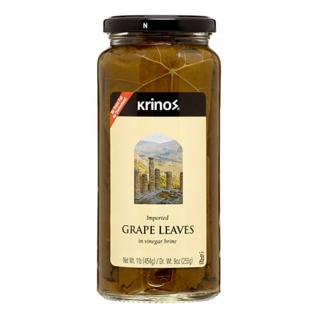 Krinos Grape Leaf In Vinegar Brine - 16 oz.