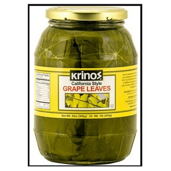 Krinos Imported Grape Leaves, 2 lbs (1 JAR)