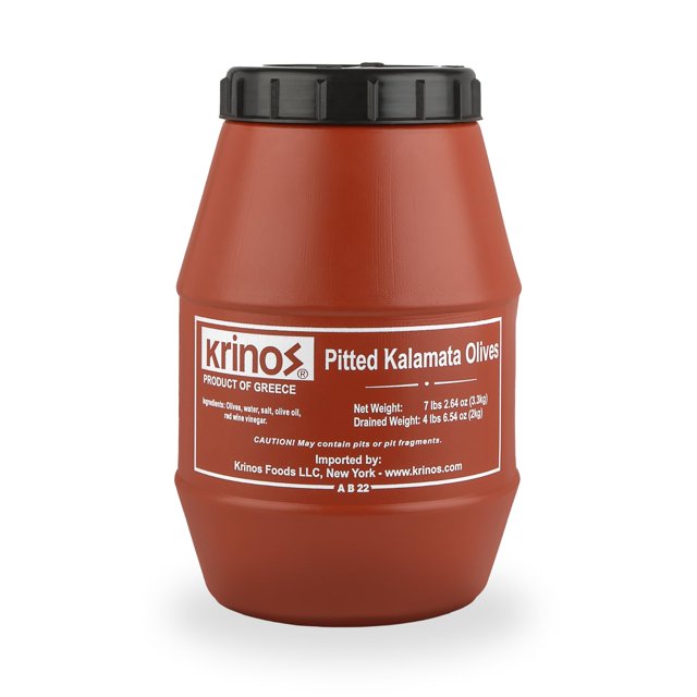 Krinos Pitted Kalamata Large Olives 4.4lb