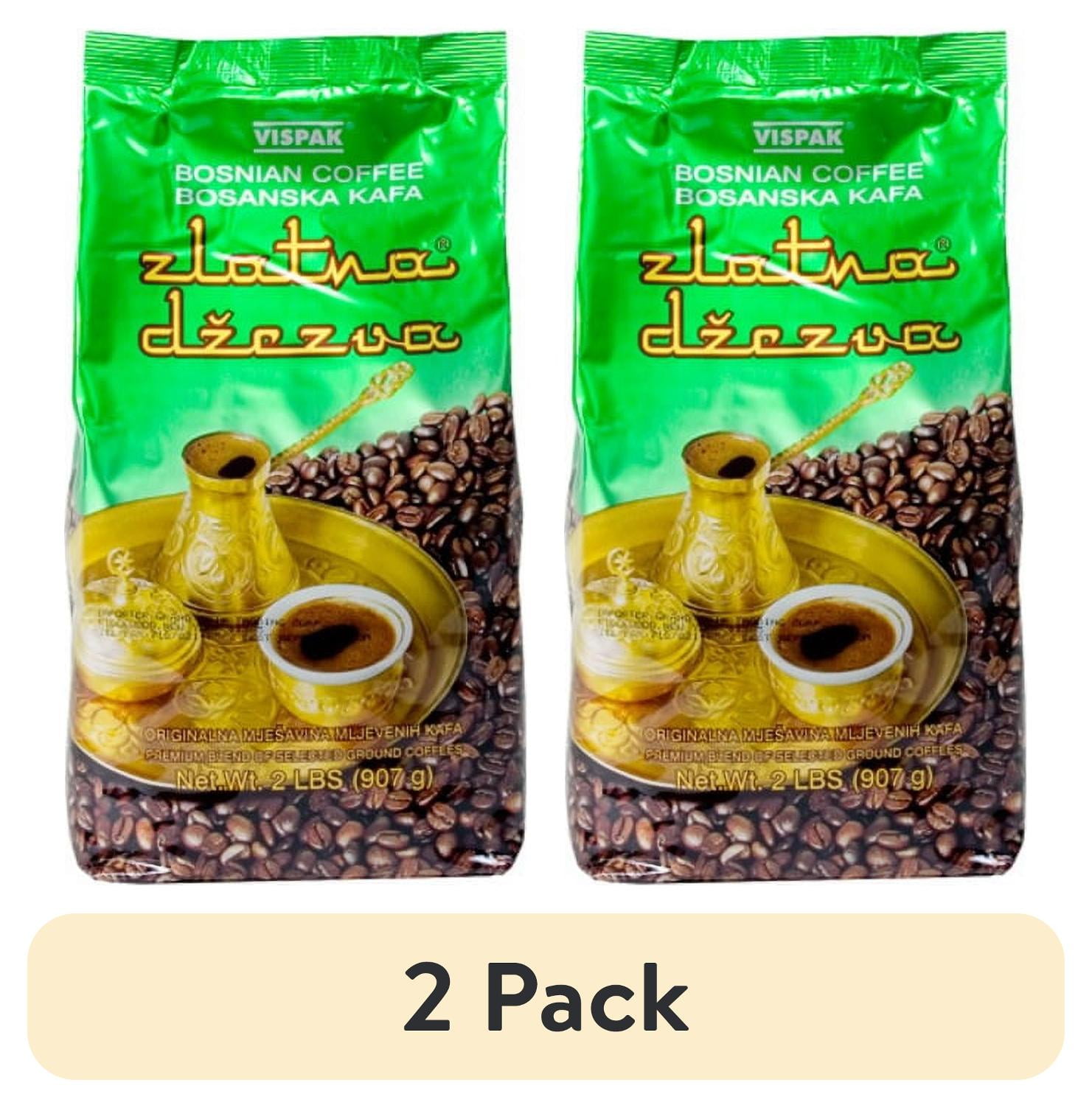 (2 pack) Krinos Vispak Zlatna Dzezva Ground Coffee 907g