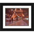 thumbnail image 1 of Krioutchkov, Alex Hook 32x25 Black Ornate Wood Framed with Double Matting Museum Art Print Titled - Paris at Night, 1 of 4