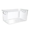 thumbnail image 1 of Kripyery 1/3Pcs Extra Large Clear Plastic Storage Bins Transparent Organizer with Built-In Handle Large Capacity Acrylic Organizer Square Container, 1 of 1