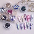 thumbnail image 1 of Kripyery 1 Box Nail Art Sequins Sparkly Exquisite Hexagon Glitter Disposable Decorate Nail Reflective Anti-crash Nail Art Ornament Manicures Stuff, 1 of 8