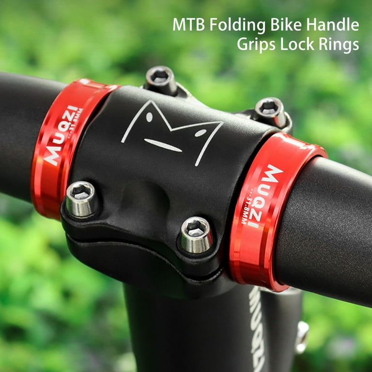 Kripyery 1 Pair Handlebar Fixing Rings CNC Process Anodizing Fixing Aluminum Alloy MTB Folding Bike Handle Grips Lock Rings Bike Parts Walmart