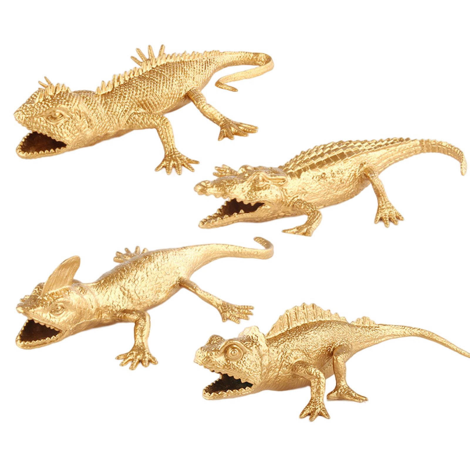 Kripyery 1 Set Animal Model Chicken Goose Crocodile Lizard Cricket