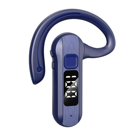 Kripyery 1 Set Wireless Headphone Stereo Surround IPX5 Waterproof Delay Free Battery Display Rechargeable Noise Reduction Wireless Bone Conduction Headphone Single Earphone for Office