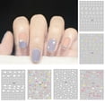 thumbnail image 1 of Kripyery 1 Sheet Nail Sticker Removable Easy to Stick DIY Nail Art Decoration Self-adhesive Cloud Star Pattern Nail Art Decal Salon Accessories, 1 of 7