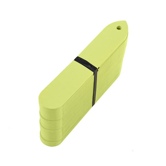 Kripyery 100Pcs/Bag Horticultural Ground Sign Easy to Write Waterproof with Hole Nursery Tray Round Head Succulent Plants Plant Label Garden Supply