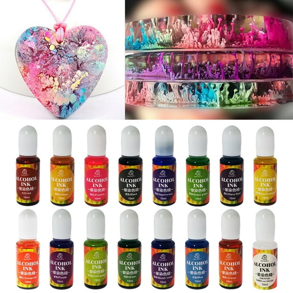 Kripyery 10ML Diffusion Pigment Odor Free High Concentrated Portable Evenly Colored Epoxy Pigment for Crafts