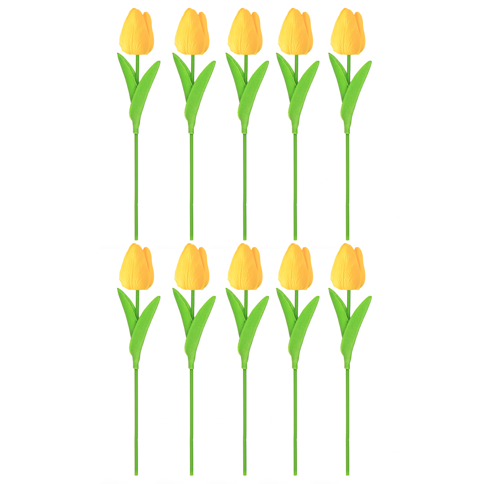 Kripyery 10Pcs Artificial Tulip Branch with Stem Realistic Reusable ...