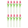 thumbnail image 1 of Kripyery 10Pcs Artificial Tulip Branch with Stem Realistic Reusable Home Wedding Party Faux Flower Floral Spring Decoration Photo Props, 1 of 8