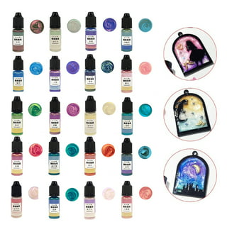  SEISSO 15 Bottles Mica Powder Set, Epoxy Resin Dye, Pearlescent  Color Pigment, Cosmetic Grade Pigment for DIY Arts, Slime, Bath Bombs, Nail  Polish, Candle Making, Soap Making and Coloring Mix 