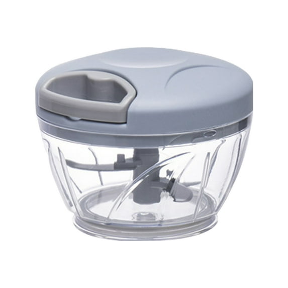 Kripyery 17/30oz Garlic Stirrer Manual Food Processor Vegetable Chopper Hand Pull String Onion Cutter for Veggies Fruits Nuts Herb Easy Clean Kitchen Tool