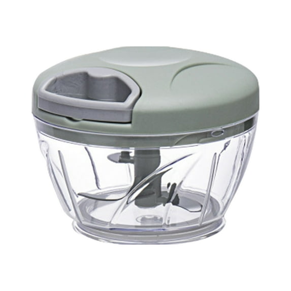 Kripyery 17/30oz Garlic Stirrer Manual Food Processor Vegetable Chopper Hand Pull String Onion Cutter for Veggies Fruits Nuts Herb Easy Clean Kitchen Tool