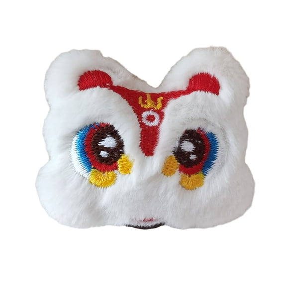 Kripyery 2024 Year of The Dragon Plush Brooch Lion Awakening Mascot Doll Pin Cute Scarf Hat Clothing Badge Decor Accessories
