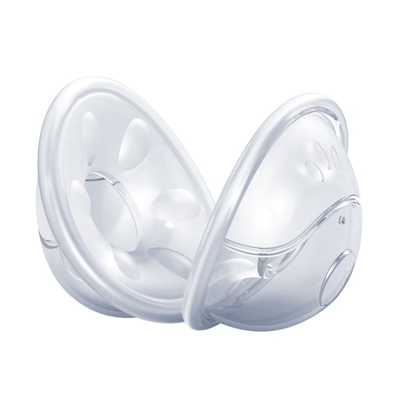 Kripyery 2Pcs Breast Shells Comfortable Nursing Cups No Wasted Silicone Milk Collectors for Sore Nipple Milk Saver