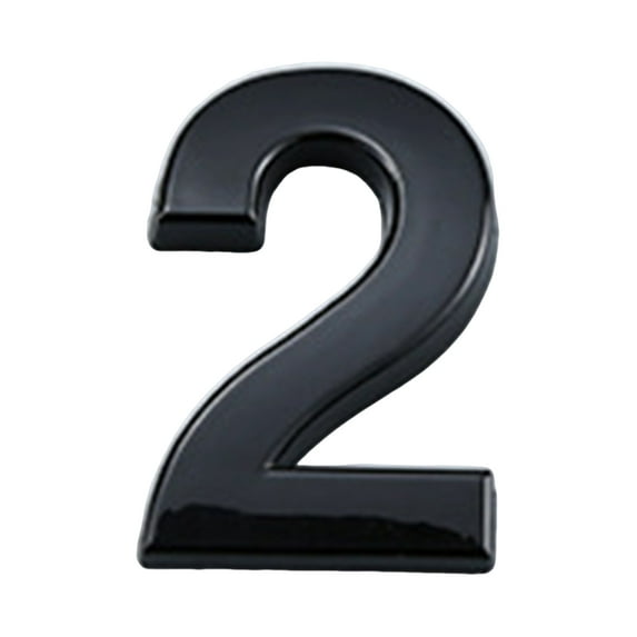 Kripyery 3D House Number Self-Adhesive Simple Installation 0-9 Modern Street Door Home Address Number Mailbox Sign
