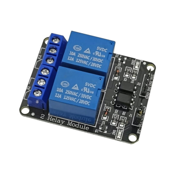 Kripyery 5V/12V/24V 1/2/4/8 Channels Relay Module Board - Good Anti-interference Strong Driving Ability - Components Sturdy Mini Relay Board for Workshop