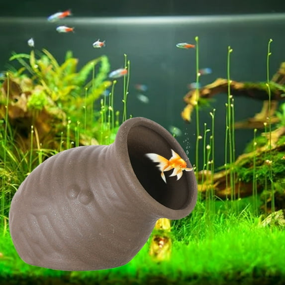 Kripyery Aquarium Decoration Various Shape Fish Breeding Ceramic Fish Tank Shelter House Aquarium Supplies