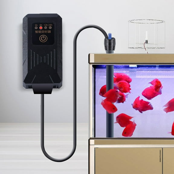 Kripyery Aquarium Timer 4 Modes Automatic Cycle Plastic Fish Tank Switch Controller for Fish Tank