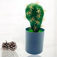 thumbnail image 1 of Kripyery Artificial Bonsai No Wilting Fresh-keeping PVC Cute Faux Cactus with Pot Desktop Decor, 1 of 8