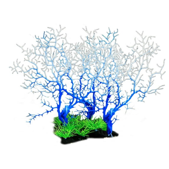 Kripyery Artificial Coral Tree Vivid Appearance Bright Color No Pollution Realistic DIY Aquarium Background Artificial Coral Plant Fish Tank Decoration