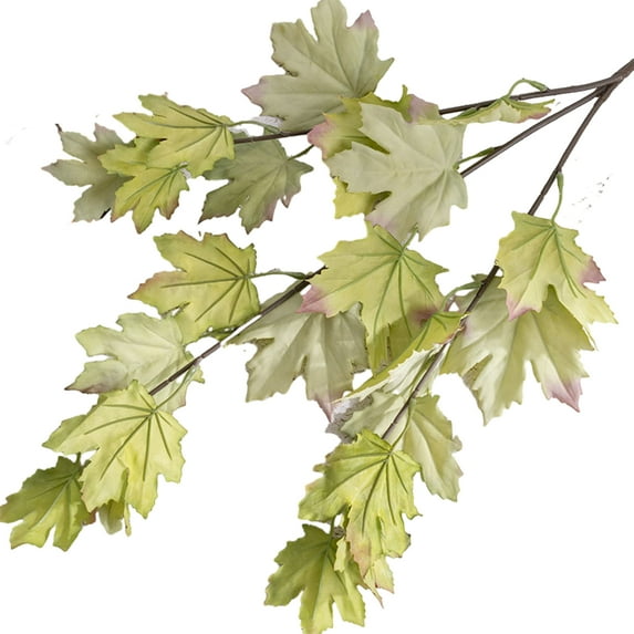 Kripyery Artificial Maple Leaf Vibrant Color Simulation Plant Exquisite Realistic Maple Leaf for Home Party Decoration