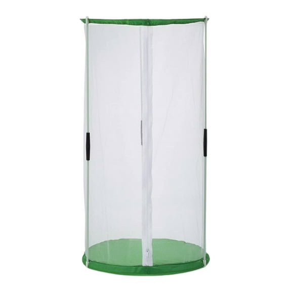 Kripyery Butterfly Habitat Mini Greenhouse for Indoor Outdoor Observation Sturdy Reusable Cylinder Shape Cage with Visible Mesh