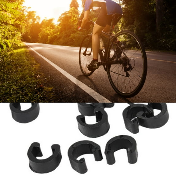 Kripyery Cable Guide C-Clips Wear-resistant Lightweight Stable Plastic Good Toughness Bike Cable C-Clips for MTB