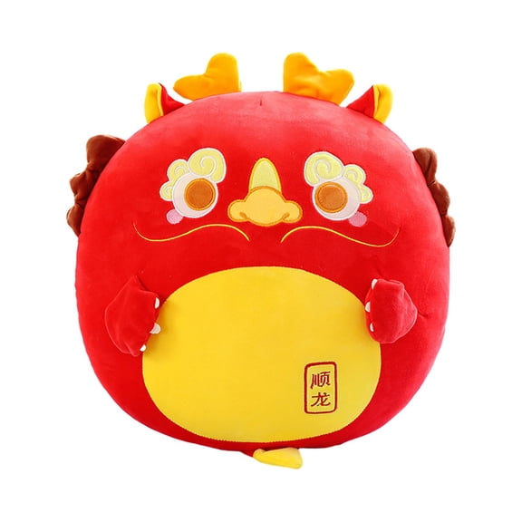 Kripyery Cartoon Dragon Plush Toy Filled Adorable Appearance Vivid Facial Expressions Spring Festival Stuffed Doll Toy Gift